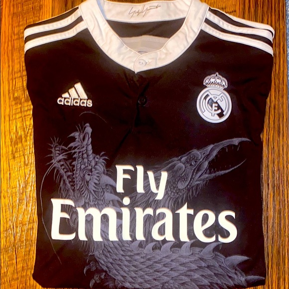 Adidas Shirts Nwot 24 Real Madrid Black Dragon Jersey Poshmark